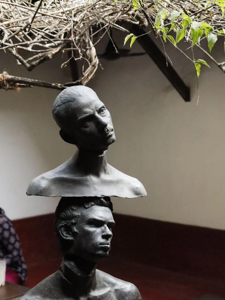 An invited Royal Society of Sculptors maker's bronze work on the Lyme Regis seafront